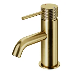 GoodHome Mitigeur lavabo mécanique M, doré, Owens
