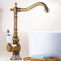 Valaz Mitigeur lavabo rehausse retro FLORINA or ancien