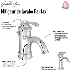 Jacob Delafon Mitigeur lavabo retro Fairfax