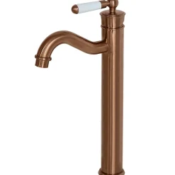 Robinet Lavabo Et Vasque|Essebagno Mitigeur lavabo rétro haut cuivre brossé Leeds