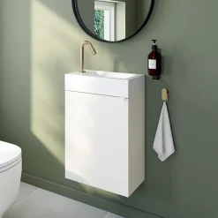 Essebagno Mitigeur lave-mains eau froide H.13,2 cm, doré, Lollipop