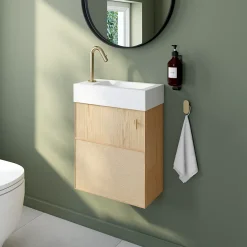 Essebagno Mitigeur lave-mains eau froide H.13,2 cm, doré, Lollipop