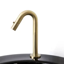 Essebagno Mitigeur lave-mains eau froide H.13,2 cm, doré, Lollipop