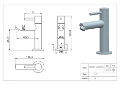 Robinet Lave-Mains|Essebagno Mitigeur lave-mains façon inox eau froide Deco