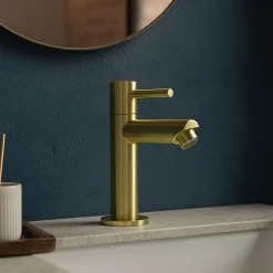 Robinet Lave-Mains|Essebagno Mitigeur lave-mains or brossé eau froide Deco