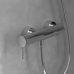 Villeroy & Boch Mitigeur mécanique douche VILLEROY ET BOCH Loop & Friends Chrome + Ensemble de douche VILLEROY ET BOCH Verve Showers 3 jets Chrome
