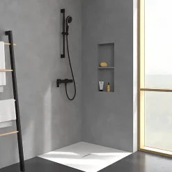 Colonne De Douche Mécanique|Villeroy & Boch Mitigeur mécanique douche VILLEROY ET BOCH Subway 3.0 Chrome + Ensemble de douche VILLEROY ET BOCH Verve Showers 3 jets Noir mat