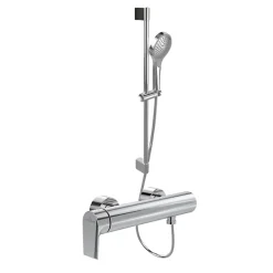 Villeroy & Boch Mitigeur mécanique douche VILLEROY ET BOCH Liberty Chrome + Ensemble de douche VILLEROY ET BOCH Verve Showers 3 jets Chrome