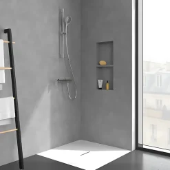 Villeroy & Boch Mitigeur mécanique douche VILLEROY ET BOCH Liberty Chrome + Ensemble de douche VILLEROY ET BOCH Verve Showers 3 jets Chrome