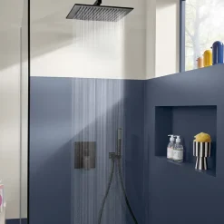 Robinet De Douche|Villeroy & Boch Mitigeur mécanique encastré avec inverseur VILLEROY ET BOCH Architectura Square Noir mat
