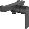 Robinet De Baignoire|Invena Mitigeur Monocommande Mural Salle De Bains Douche Laiton Revetement Poudre Noire