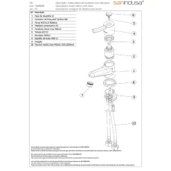 Robinet Lave-Mains|Sanindusa Mitigeur petite taille idéal pour lave-mains petit lavabo petite vasque XS chromé livré avec 2 flexibles 3/8