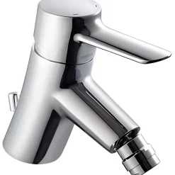 Robinet De Bidet|Sanindusa Mitigeur pour bidet à mousseur orientable Torus chromé livré avec 2 flexibles et son vidage à tirette