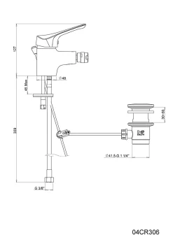 Robinet De Bidet|Kiamami Valentina Mitigeur Pour Bidet Avec Vidange - Space