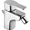 Sanindusa Mitigeur pour bidet mousseur orientable Advance chromé système Écospot livré avec son vidage à tirette chromé