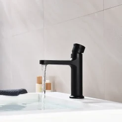 Robinet Lave-Mains|Bernstein Mitigeur pour lavabo et vasque 8211 - Noir mat
