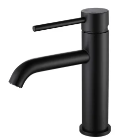 Robinet Lavabo Et Vasque|Luxury Bain Mitigeur, robinet de lavabo pour salle de bain rond design et moderne (Noir) LuxuryBain