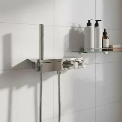 GoodHome Mitigeur thermostatique bain/douche chromé Kolima