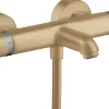 Hansgrohe Mitigeur thermostatique bain/douche bronze brossé, Ecostat Comfort