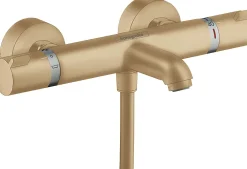 Hansgrohe Mitigeur thermostatique bain/douche bronze brossé, Ecostat Comfort
