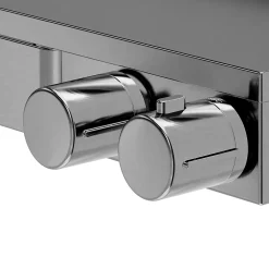 GoodHome Mitigeur thermostatique bain/douche gris Kolima