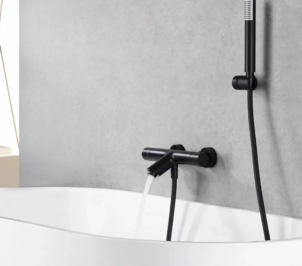 Imex Mitigeur thermostatique de bain et douche MONZA - Or rose brossé