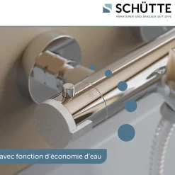 Robinet De Baignoire|Schütte Mitigeur thermostatique de baignoire LONDON chromé