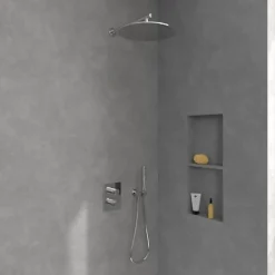 Robinet De Douche|Villeroy & Boch Mitigeur thermostatique encastré 2 voies VILLEROY ET BOCH Universal rectangle Chrome