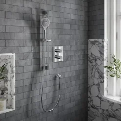 Robinet De Douche|Villeroy & Boch Mitigeur thermostatique encastré 2 voies VILLEROY ET BOCH Universal rectangle Chrome