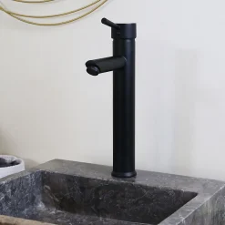 Essebagno Mitigeur évier noir mat Gift