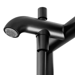 GoodHome Mélangeur bain/douche + douchette et flexible, noir mat, Owens