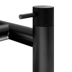 GoodHome Mélangeur bain/douche + douchette et flexible, noir mat, Owens