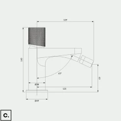 Robinet De Bidet|Otitec Mélangeur de bidet - CONTOUR - Chrome