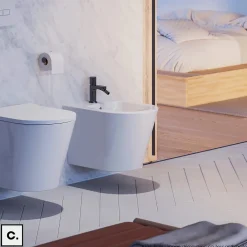 Otitec Mélangeur de bidet - CONTOUR - Anthracite