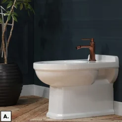 Otitec Mélangeur de bidet avec Bonde OFFERT - ARMANCE - Cuivre Antique