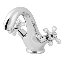 GoodHome Mélangeur de lavabo en laiton chromé Etel