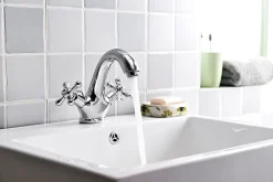 GoodHome Mélangeur de lavabo en laiton chromé Etel