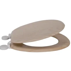 Abattant Wc|MSV Abattant Wc MDF en décor Pin Beige Charnières PS