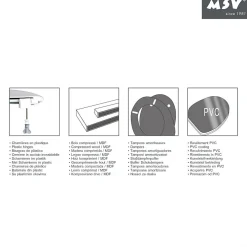 Abattant Wc|MSV Abattant Wc MDF en décor Pin Beige Charnières PS