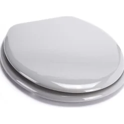 MSV Abattant Wc MDF Gris Argent