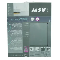 MSV Abattant Wc MDF Gris Argent