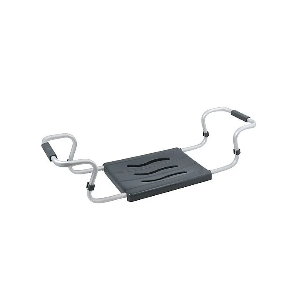 Siège De Douche|MSV Grand siège de baignoire extensible 5070cm Gris Max 120kg