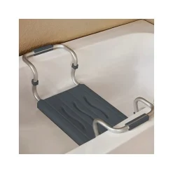 Siège De Douche|MSV Grand siège de baignoire extensible 5070cm Gris Max 120kg