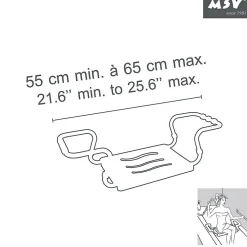 Siège De Douche|MSV Grand siège de baignoire extensible 5070cm Gris Max 120kg