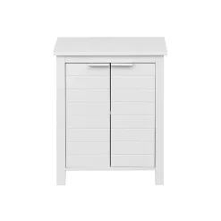 Armoire De Salle De Bains|Meuble De Salle De Bains Faible Profondeur|Mobili Rebecca Mueble de Salle de Bains Moderne 2 Portes et 2 étagères MDF blanc Rebecca Mobili
