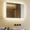 Miroir Lumineux|Artforma Mural Miroir LED 80x60 Miroir Salle de Bain avec tactile et 3 temperatures de Couleur