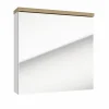 Armoire De Salle De Bains|Naturel Armoire à miroir Stilla 60x60 cm blanc (STILLAE06016)
