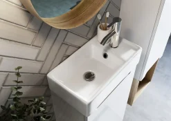 Naturel Lavabo Stilla 40x22 cm blanc brillant (STILLA401406)