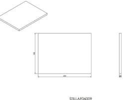 Naturel Plan Stilla 60x2,5x46 cm noir (STILLAF06009)
