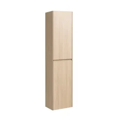 Armoire De Salle De Bains|Naturel Verona Armoire haute bois clair avec deux portes, 40x30x170cm (VERONAV40SD)